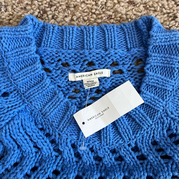 AE Blue Knitted Sweater Size M - Picture 4 of 5
